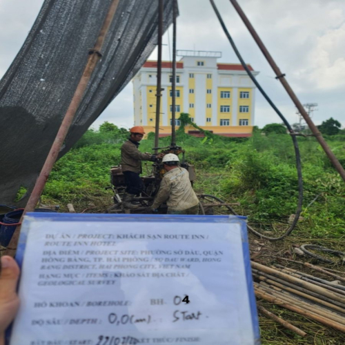 Khảo sát địa chất công trình Khách sạn ROUTE INN